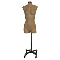 Vintage Adjustable Mannequin on Wheels