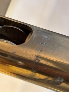 Vintage Adjustable Patinated Brass with Swivel Head Floor Lamp by Koch & Lowry