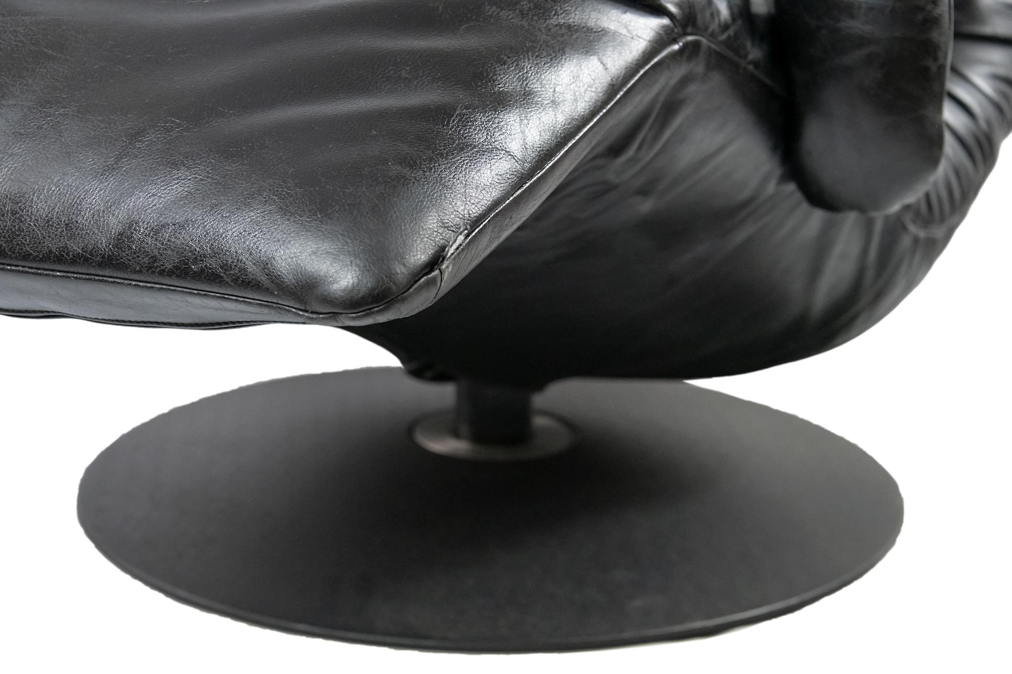 Vintage Adjustable Reclining Lounge Leather Armchair by JORI 2