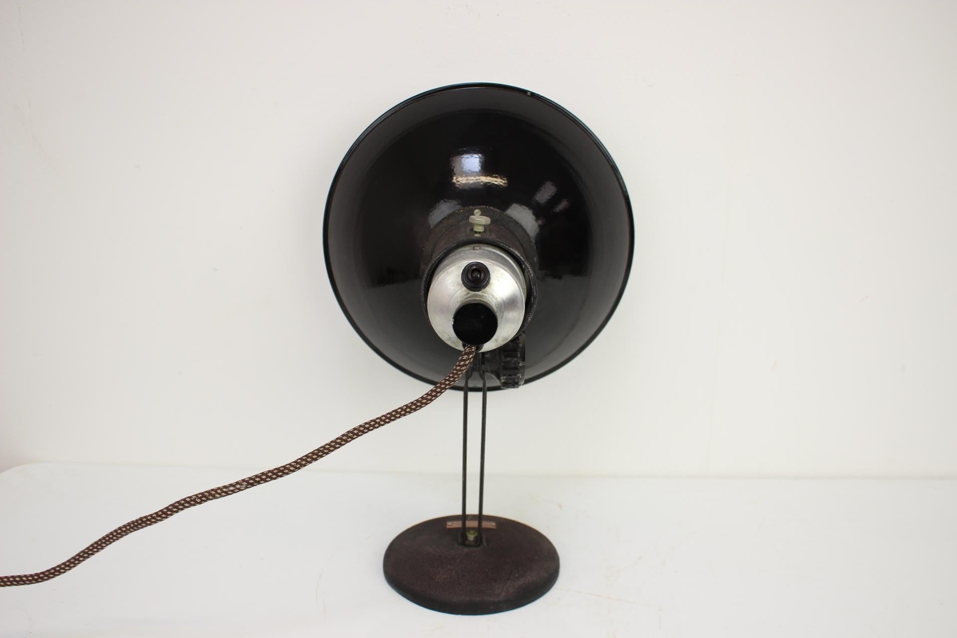 Mid-20th Century Vintage Adjustable Table Lamp, 1950s, Czechoslovakia For Sale