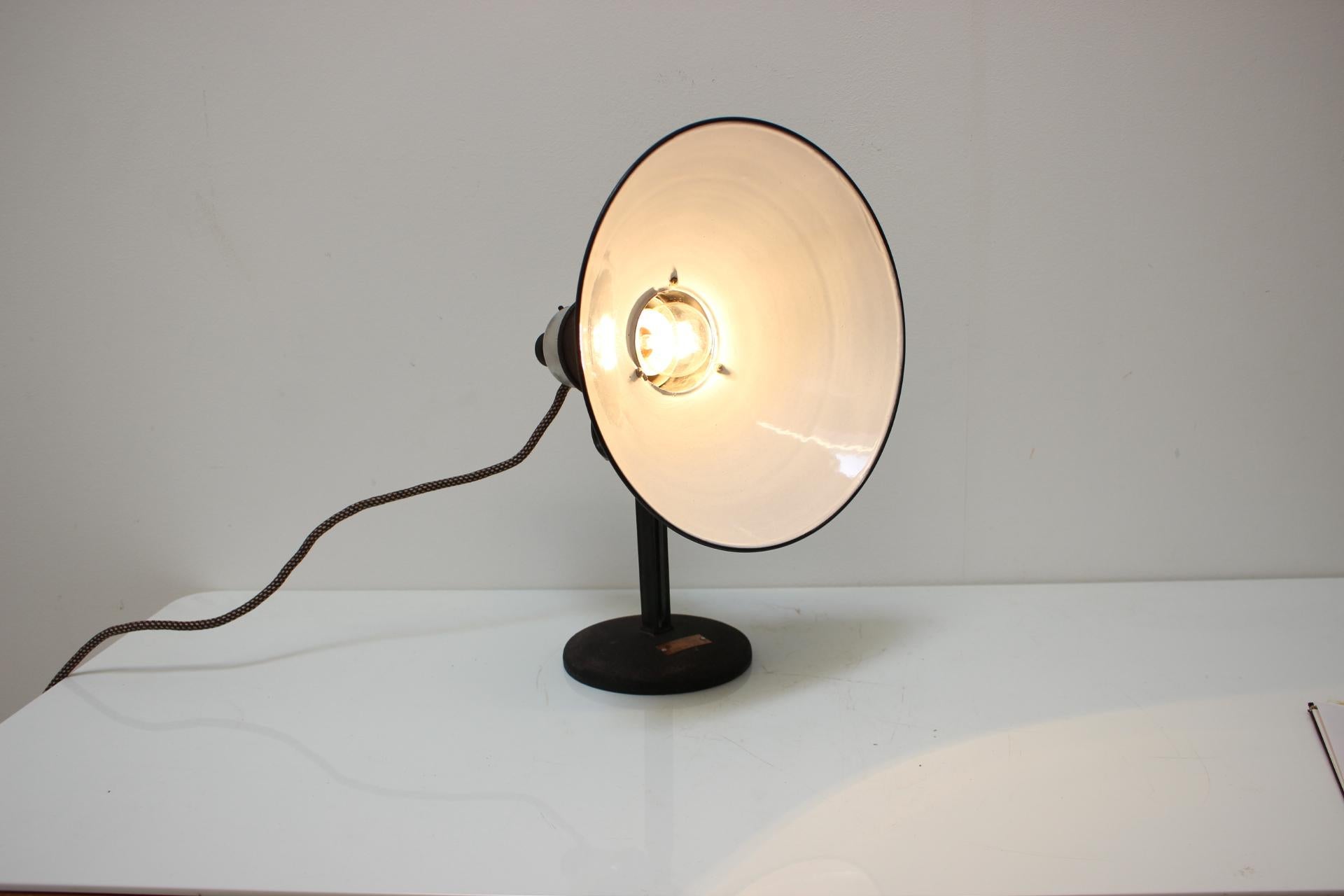 Vintage Adjustable Table Lamp, 1950s, Czechoslovakia For Sale 3