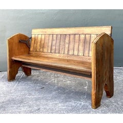 Vintage Adjustable Train Station Bench