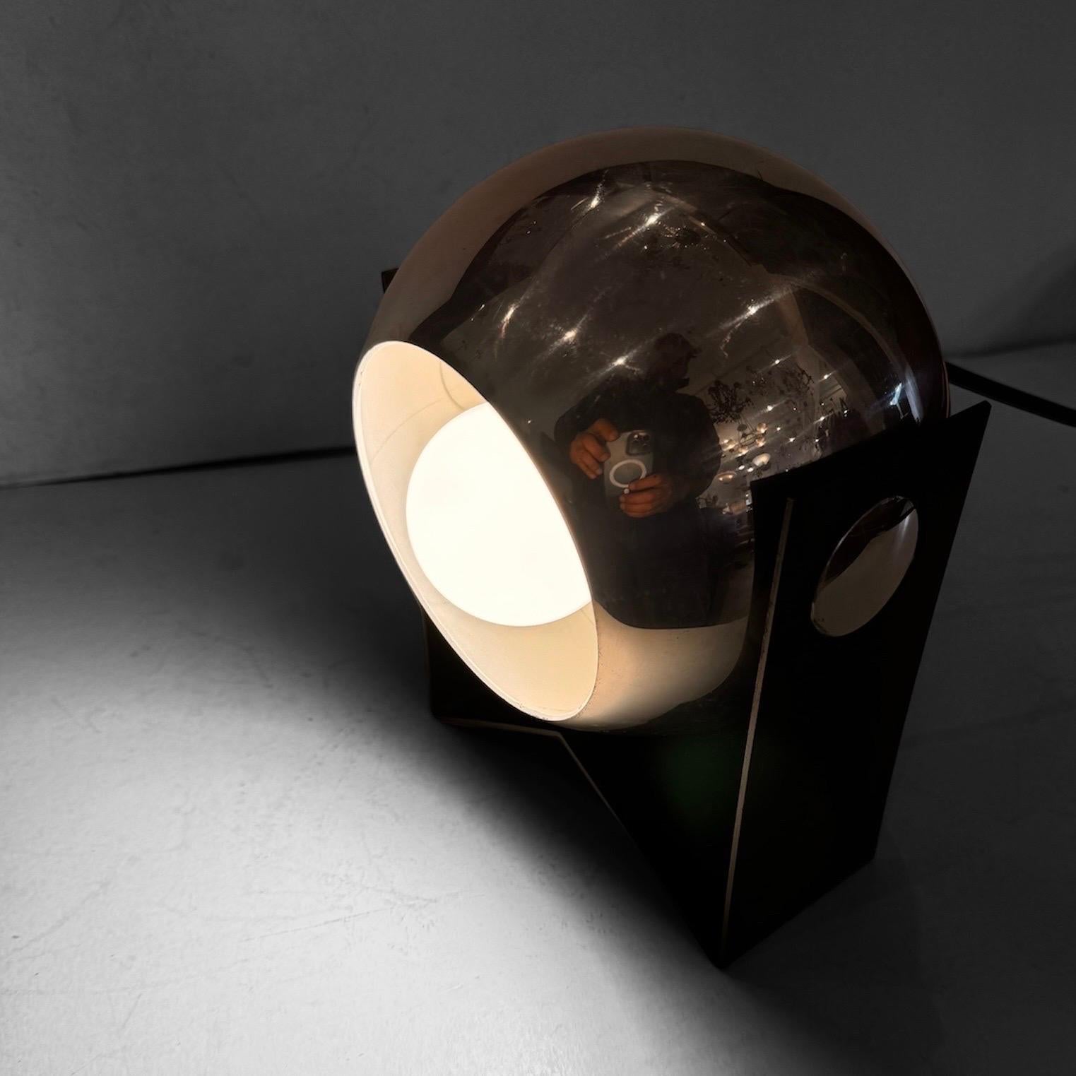20th Century Vintage Adjustasble Chrome Ball Desk Lamp For Sale