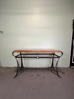 Vintage Adnet Hermes Style Equestrian Console