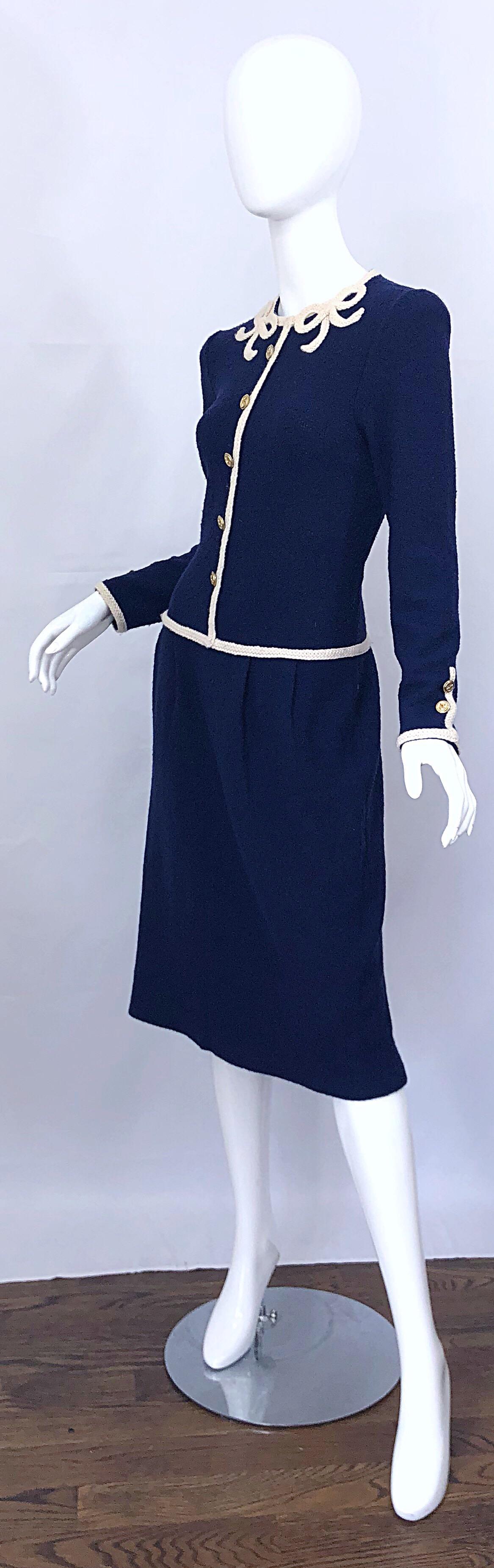 saks navy dress