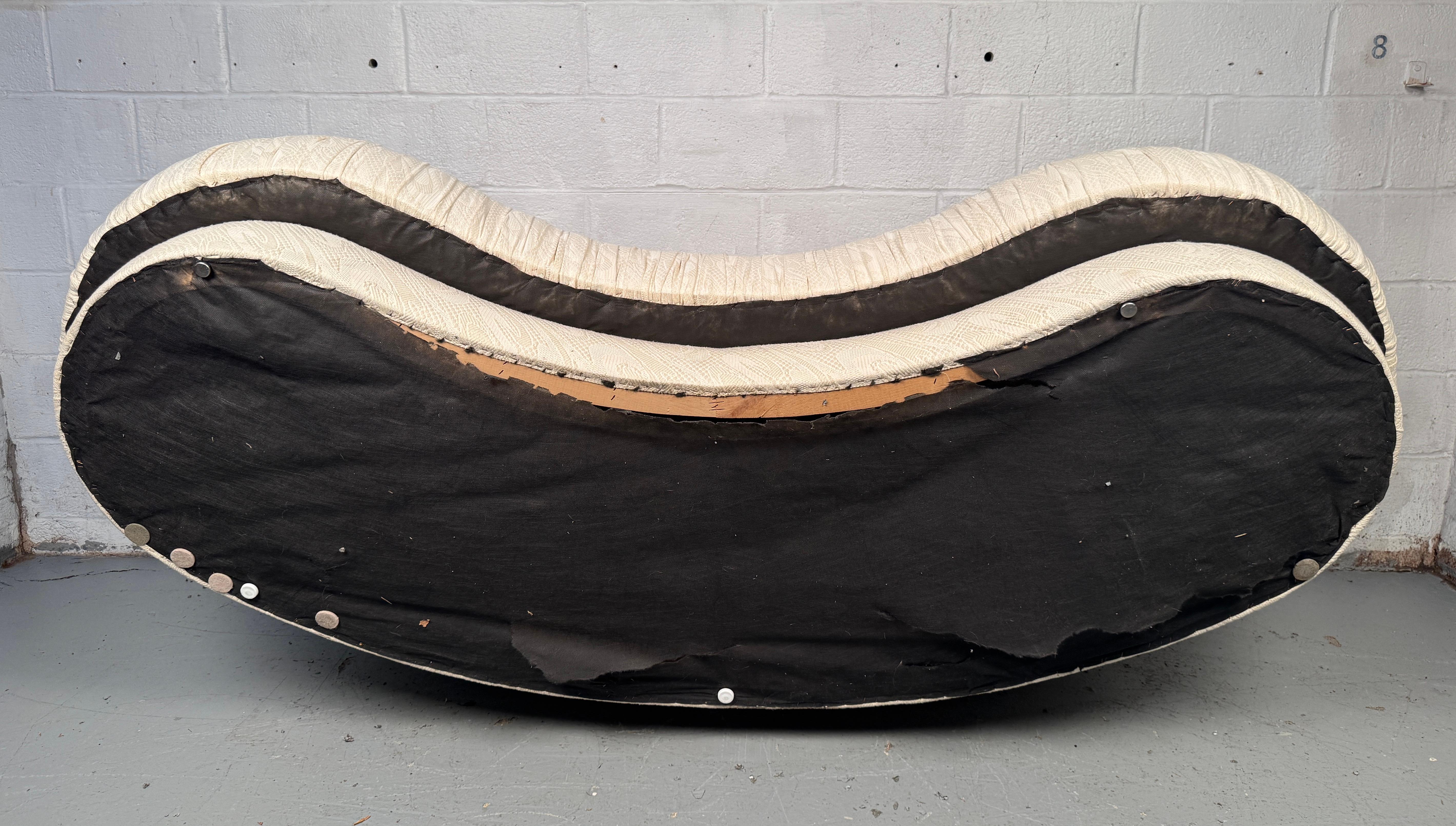 Vintage Adrian Pearsall Kidney Shaped Sofa For Sale 5