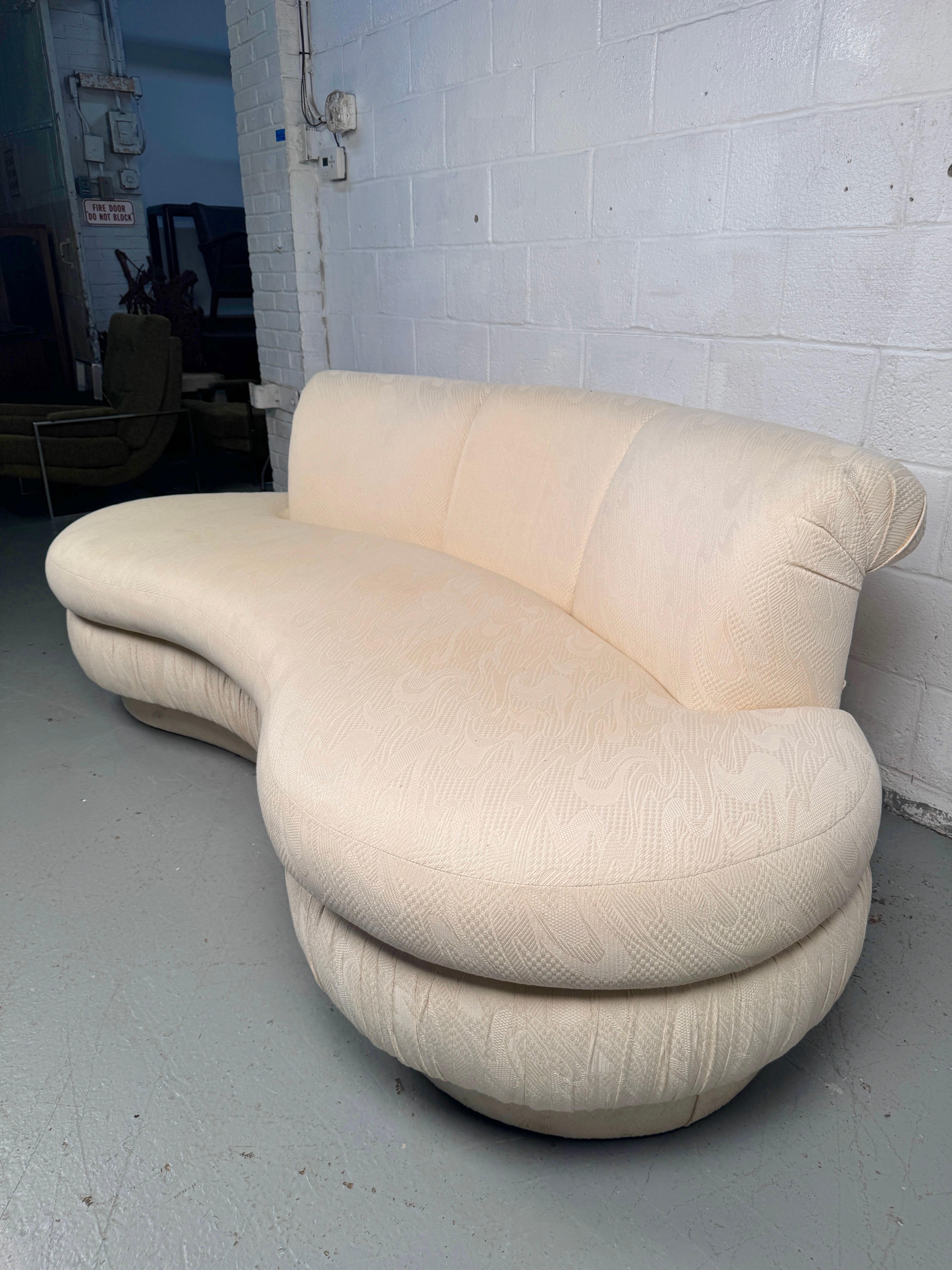 20th Century Vintage Adrian Pearsall Kidney Shaped Sofa For Sale