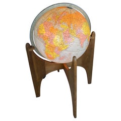 Vintage Adrian Pearsall Mid-Century Modern illuminated Globe Craft Associates