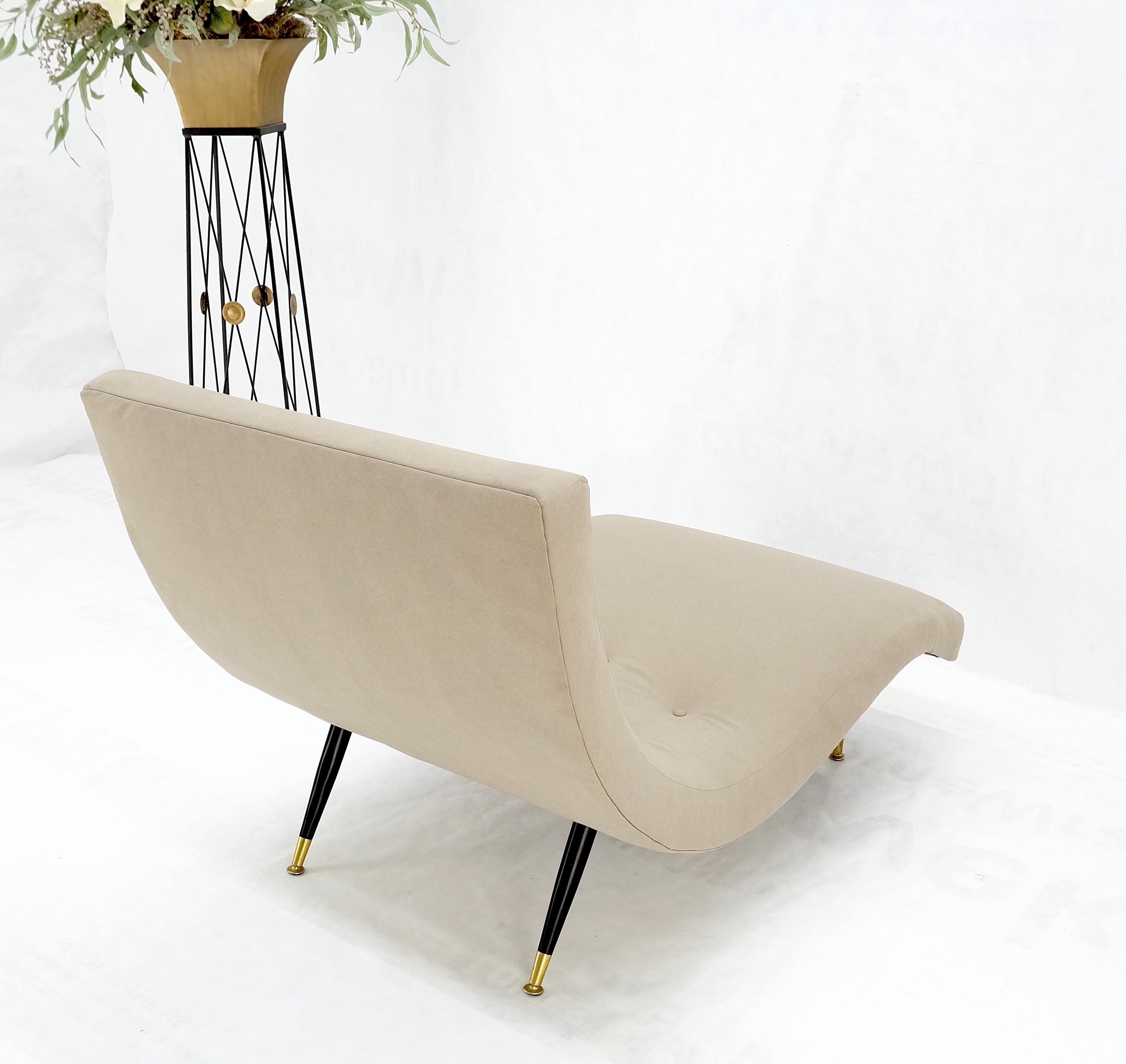 Chaise longue vintage Adrian Pearsall Wave Lounge Nouveau  Garniture en Alcantara Ultra Suede en vente 5