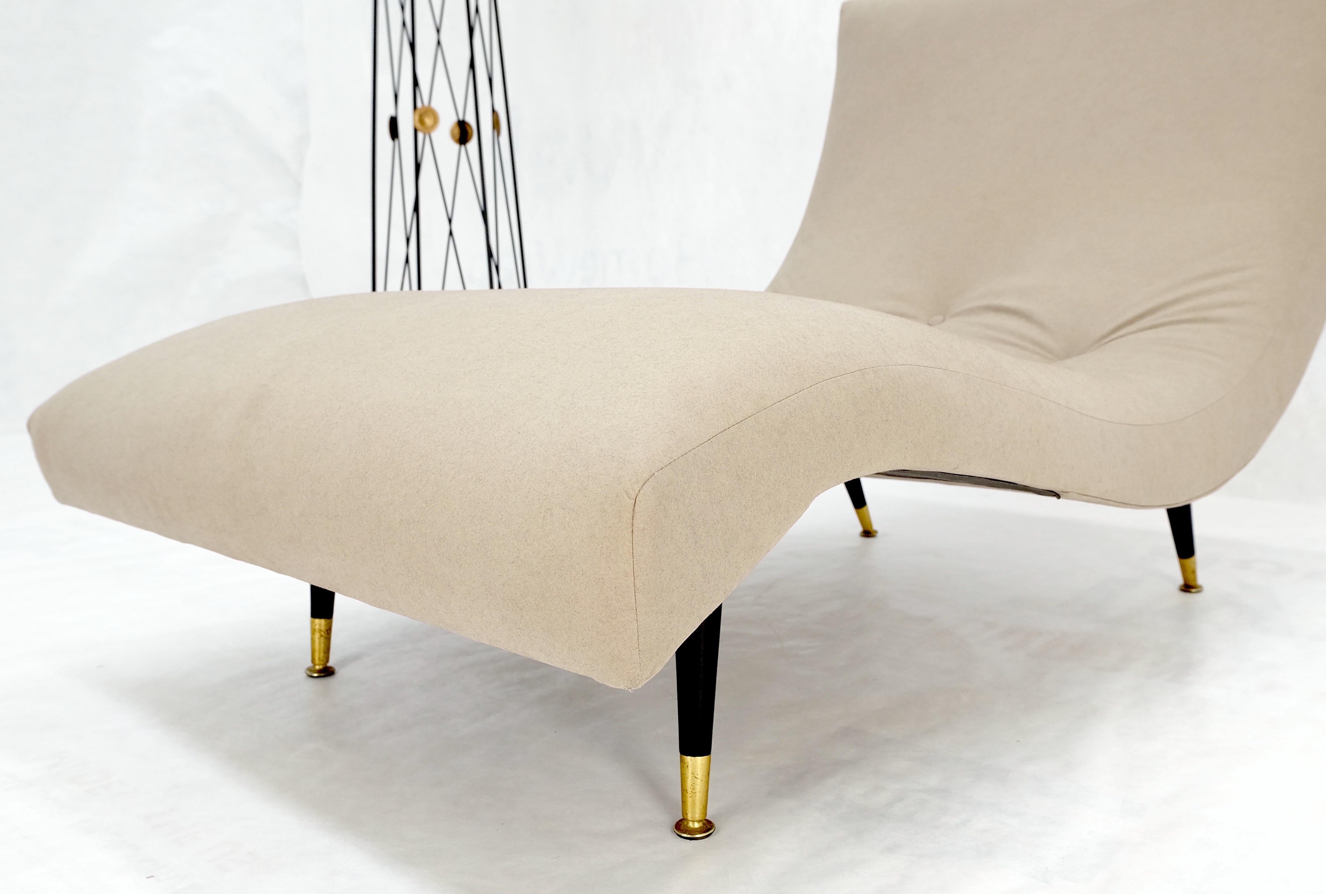 Mid-Century Modern Chaise longue vintage Adrian Pearsall Wave Lounge Nouveau  Garniture en Alcantara Ultra Suede en vente