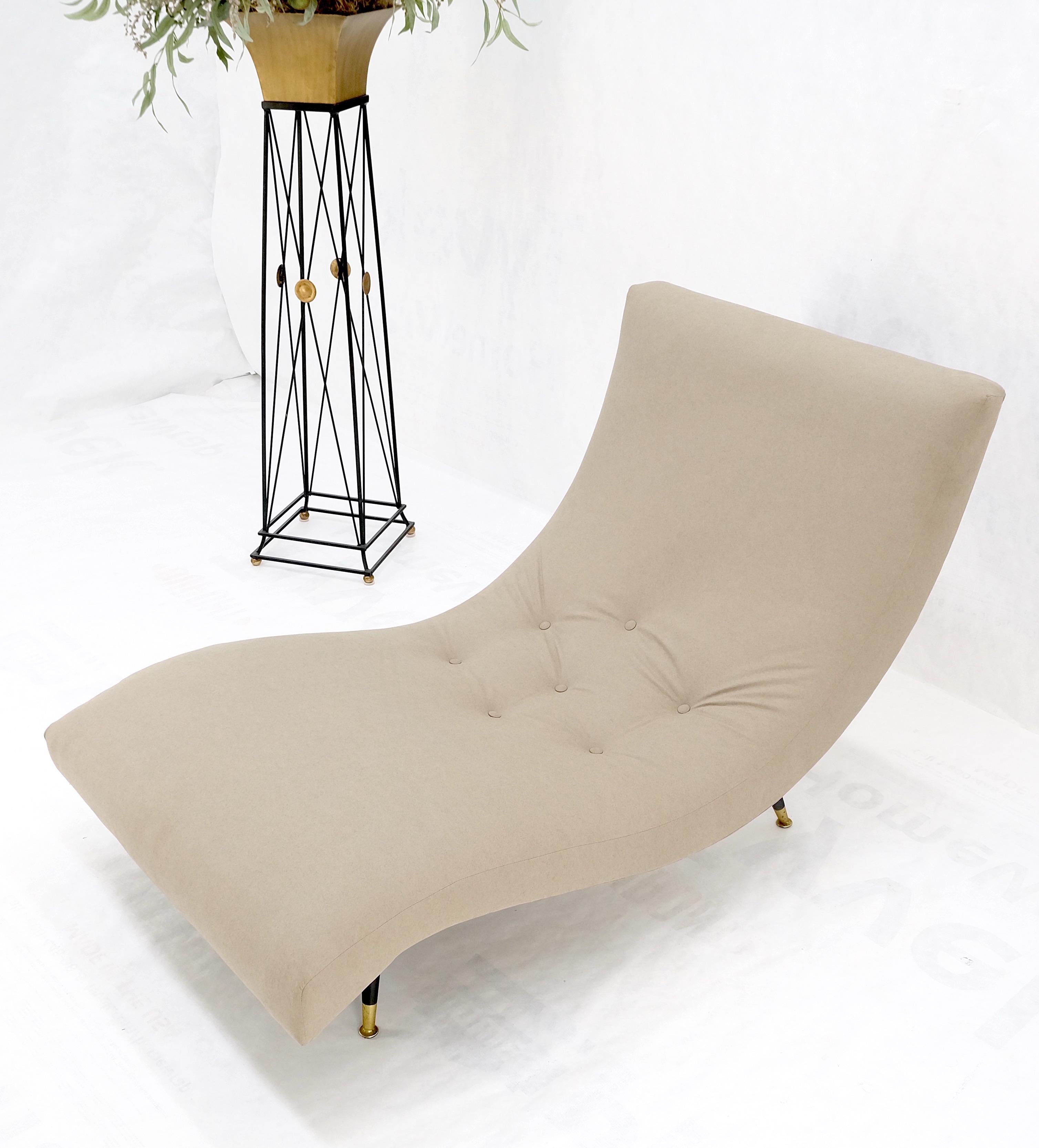 Chaise longue vintage Adrian Pearsall Wave Lounge Nouveau  Garniture en Alcantara Ultra Suede en vente 1