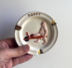 Vintage Adult Humor Novelty "Ronny" Ashtray