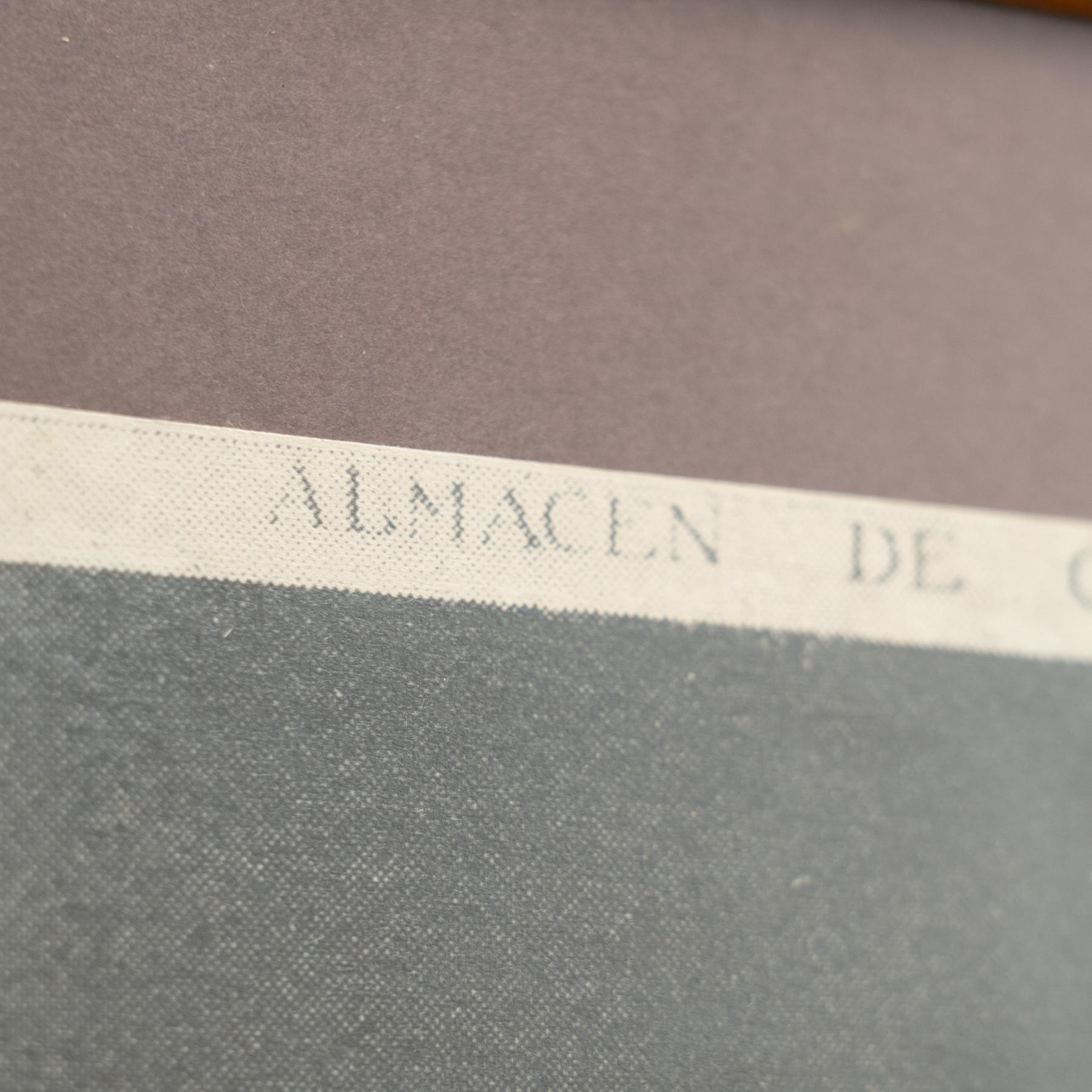 Opera d'arte vintage con cornice pubblicitaria, circa 1950 in vendita 1
