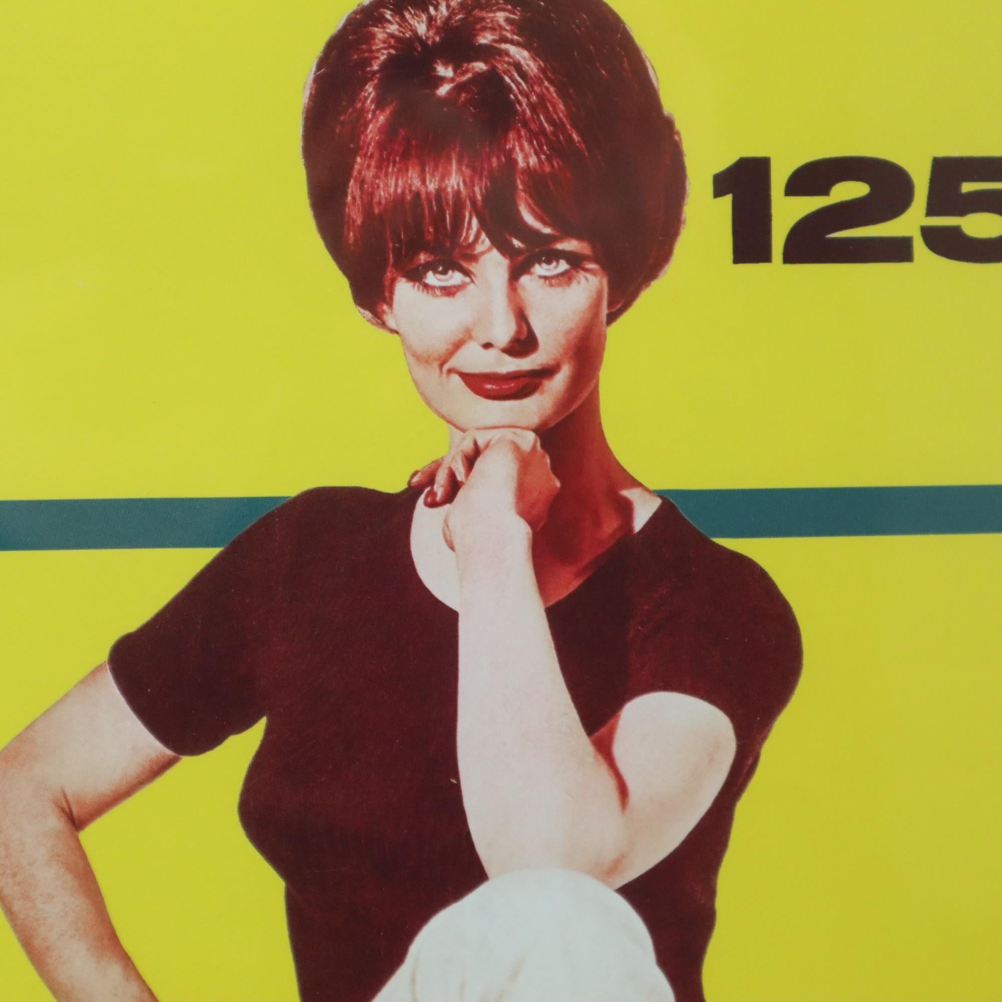 Affiche publicitaire vintage Lambretta Scooterlinea début des années 60, Espagne en vente 4
