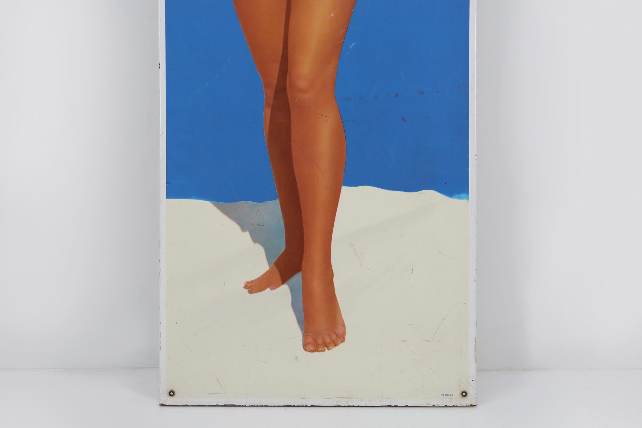 Late 20th Century Vintage Advertising Sign for Nivea, 1970