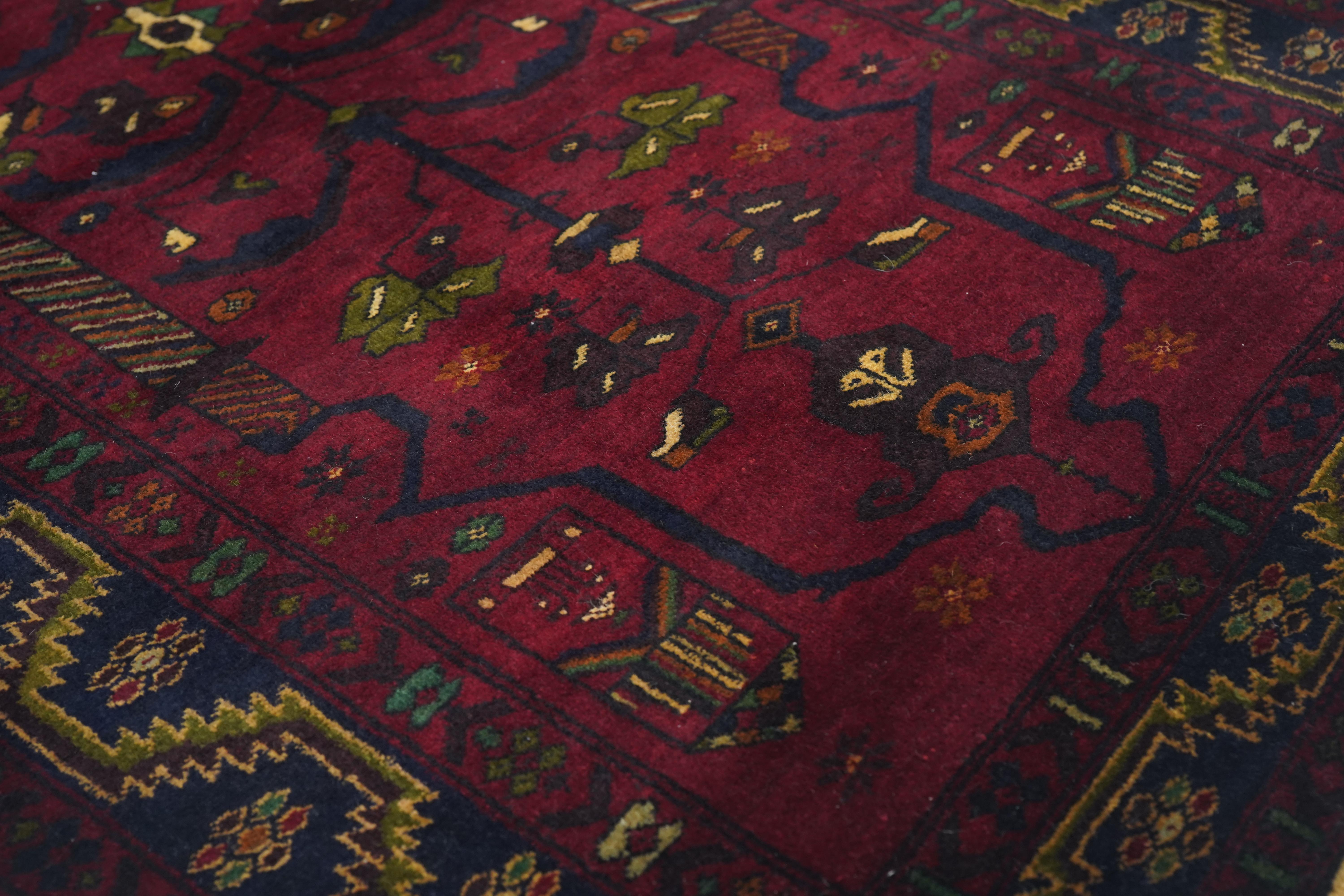 Vintage Afgan Balouch Teppich 3'0