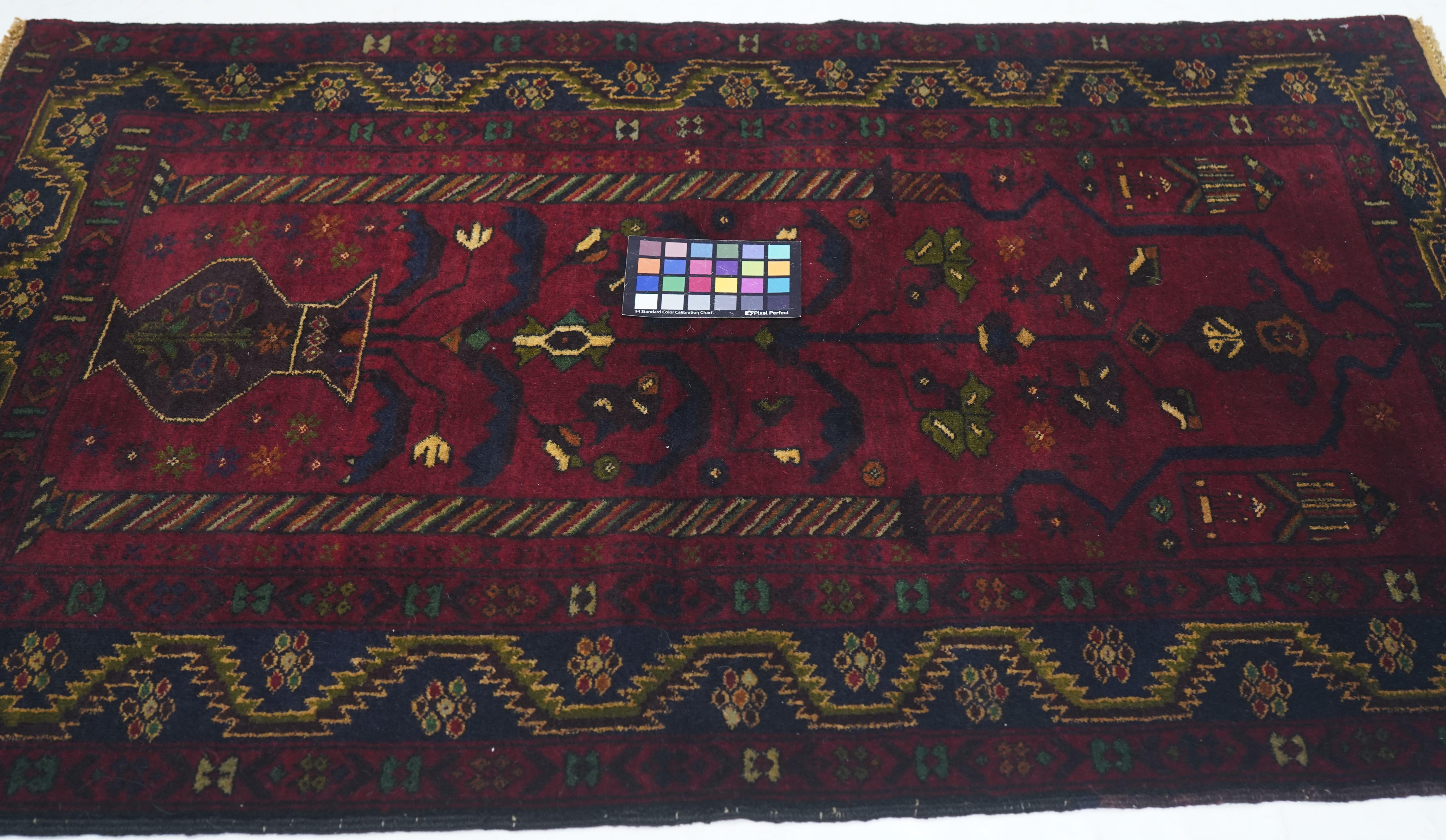 Vintage Afgan Balouch Teppich 3'0