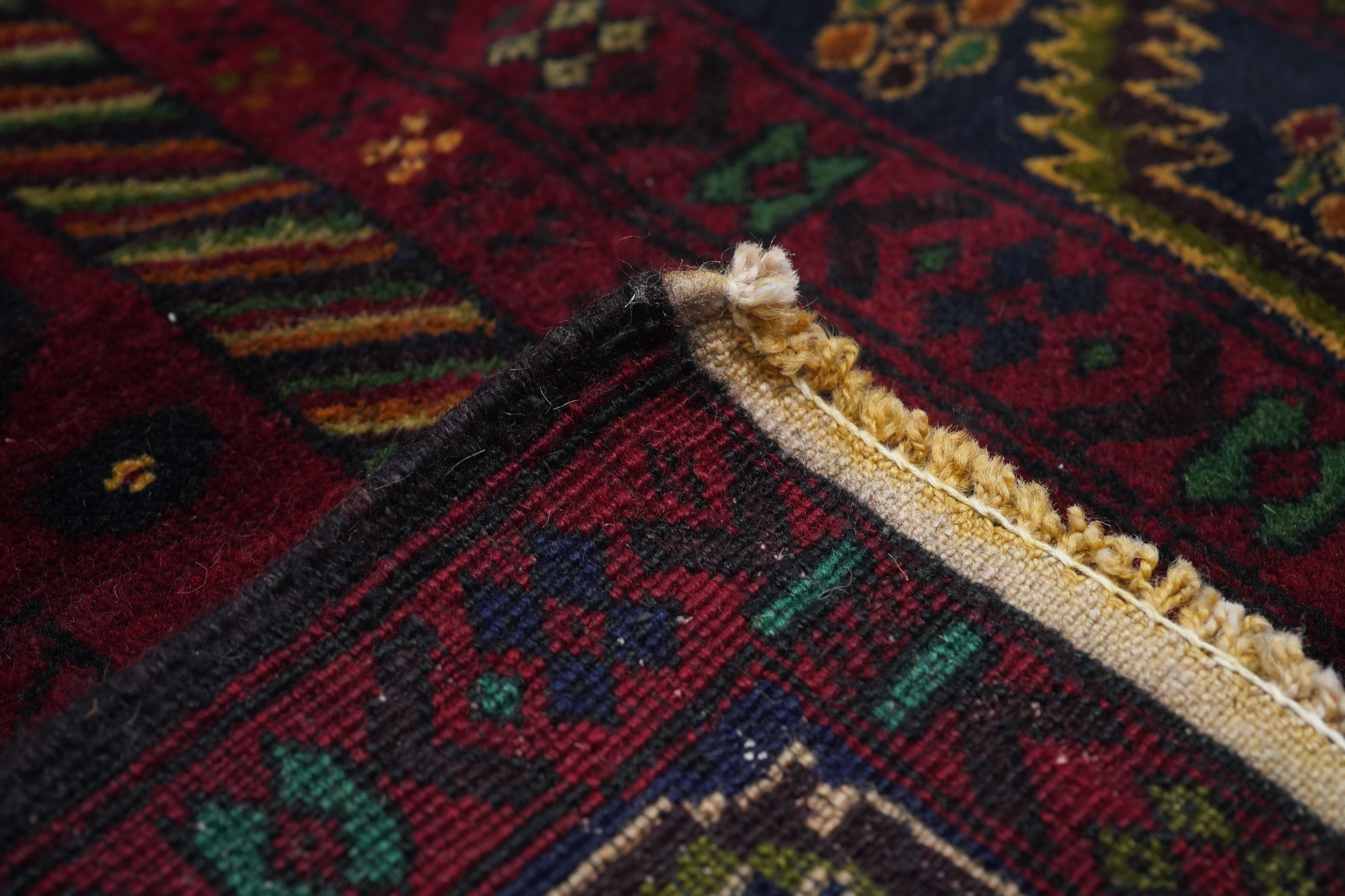 Vintage Afgan Balouch Teppich 3'0