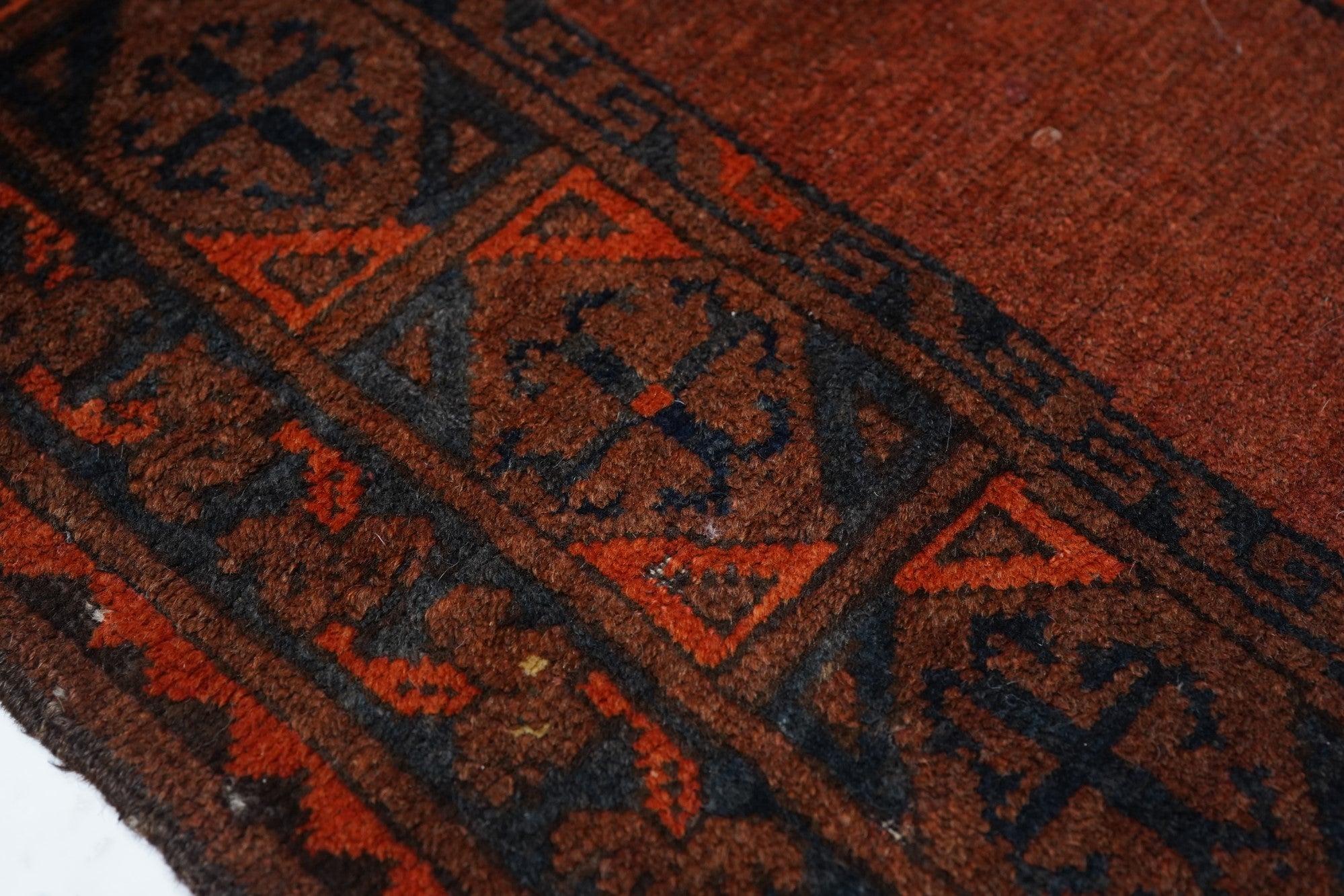 Afghan Vintage Afgan Rug 3'9'' x 5'5'' For Sale