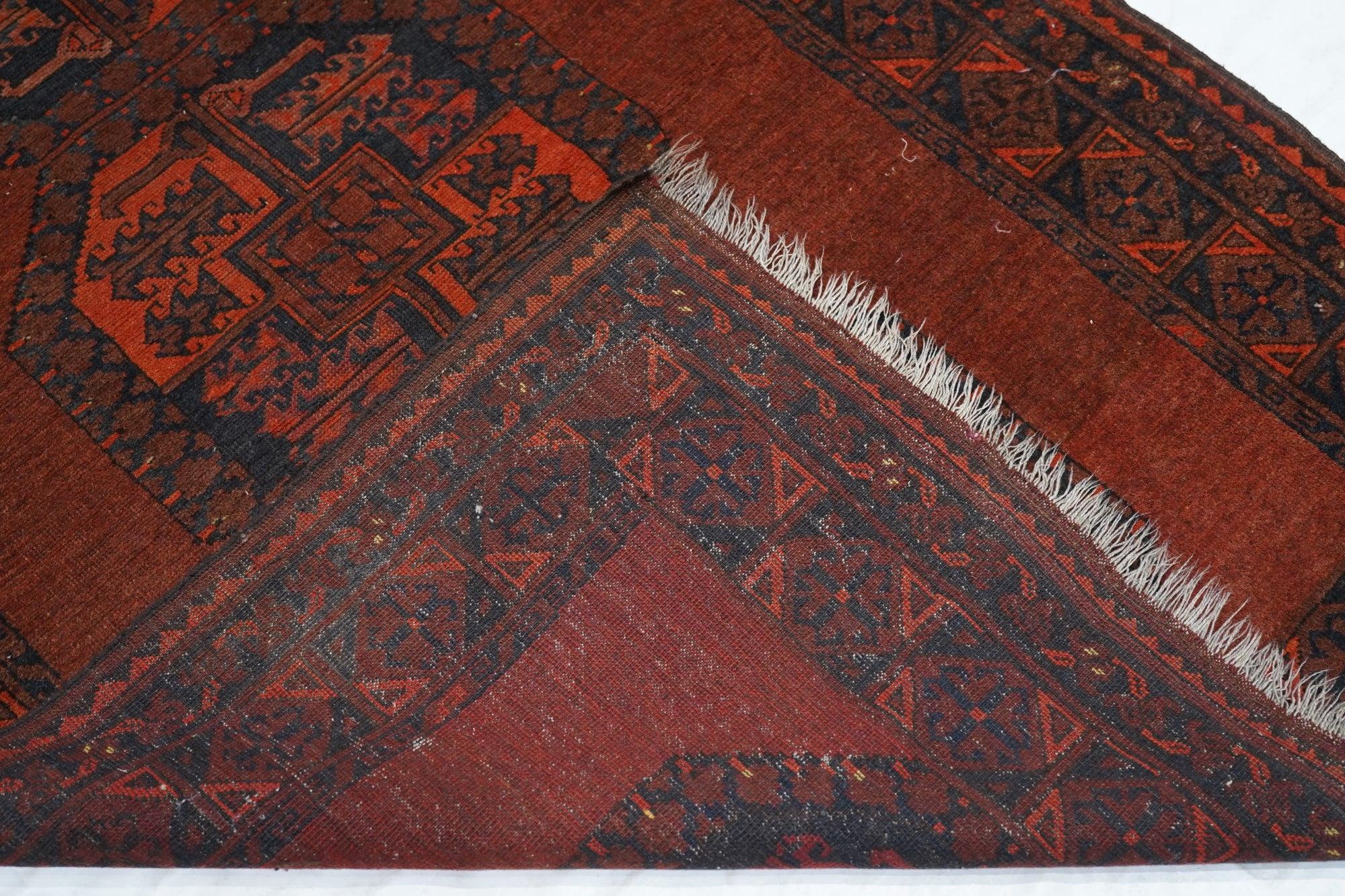 Vintage Afgan Rug 3'9'' x 5'5'' For Sale 1