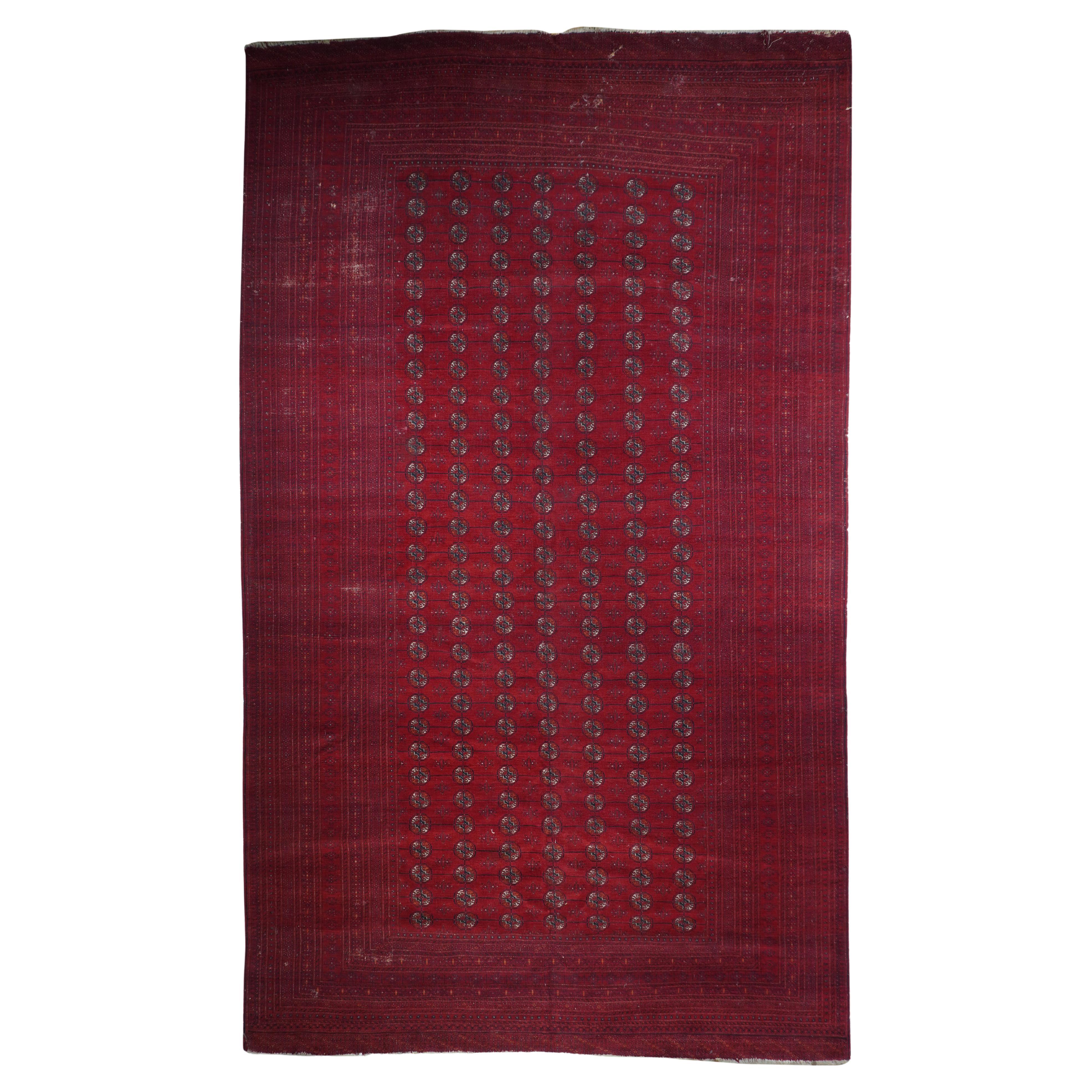 Vintage Afgan Turkeman Rug 10'0" x 16’11”