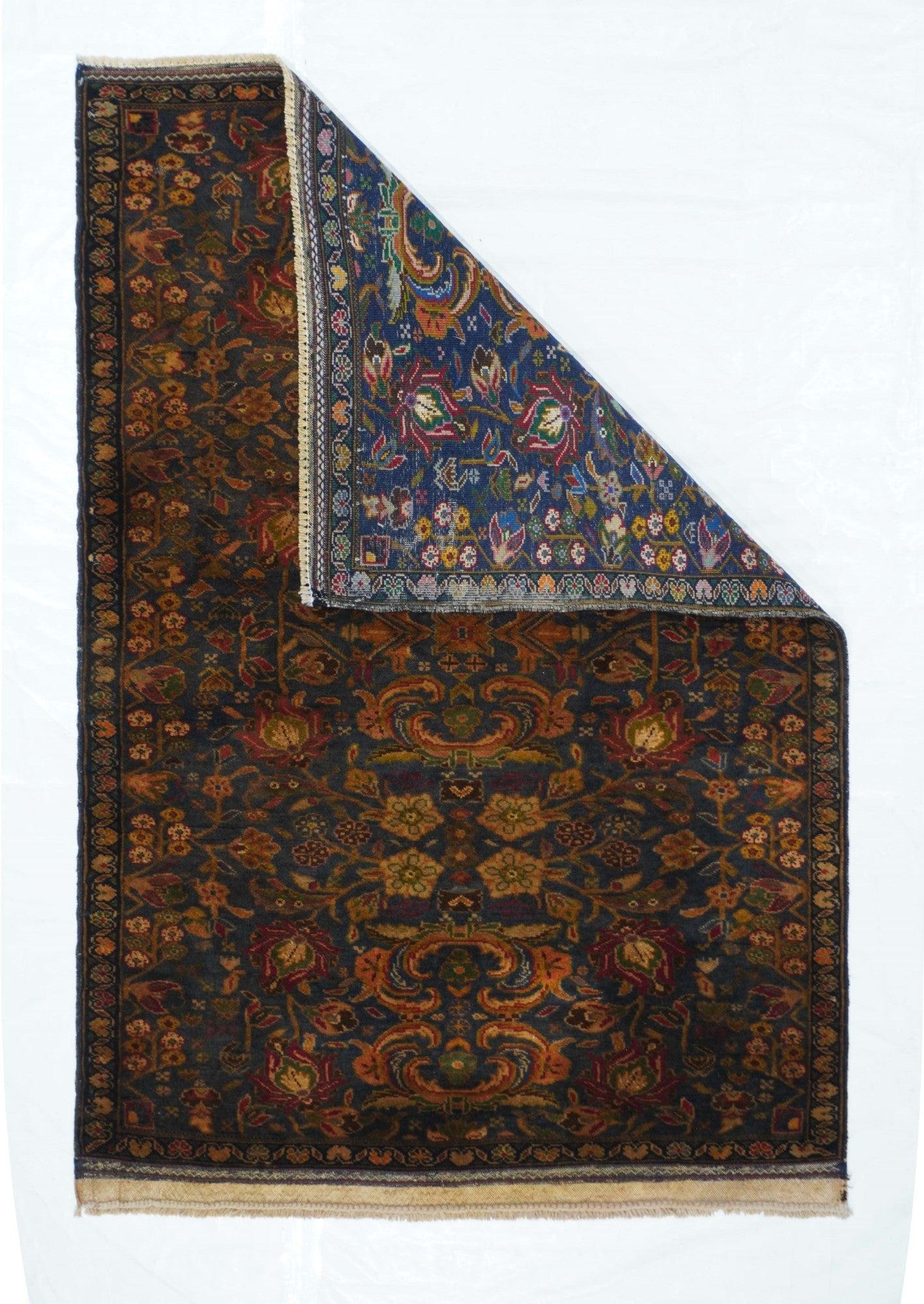 Vintage Afghan Balouch Rug 3'0