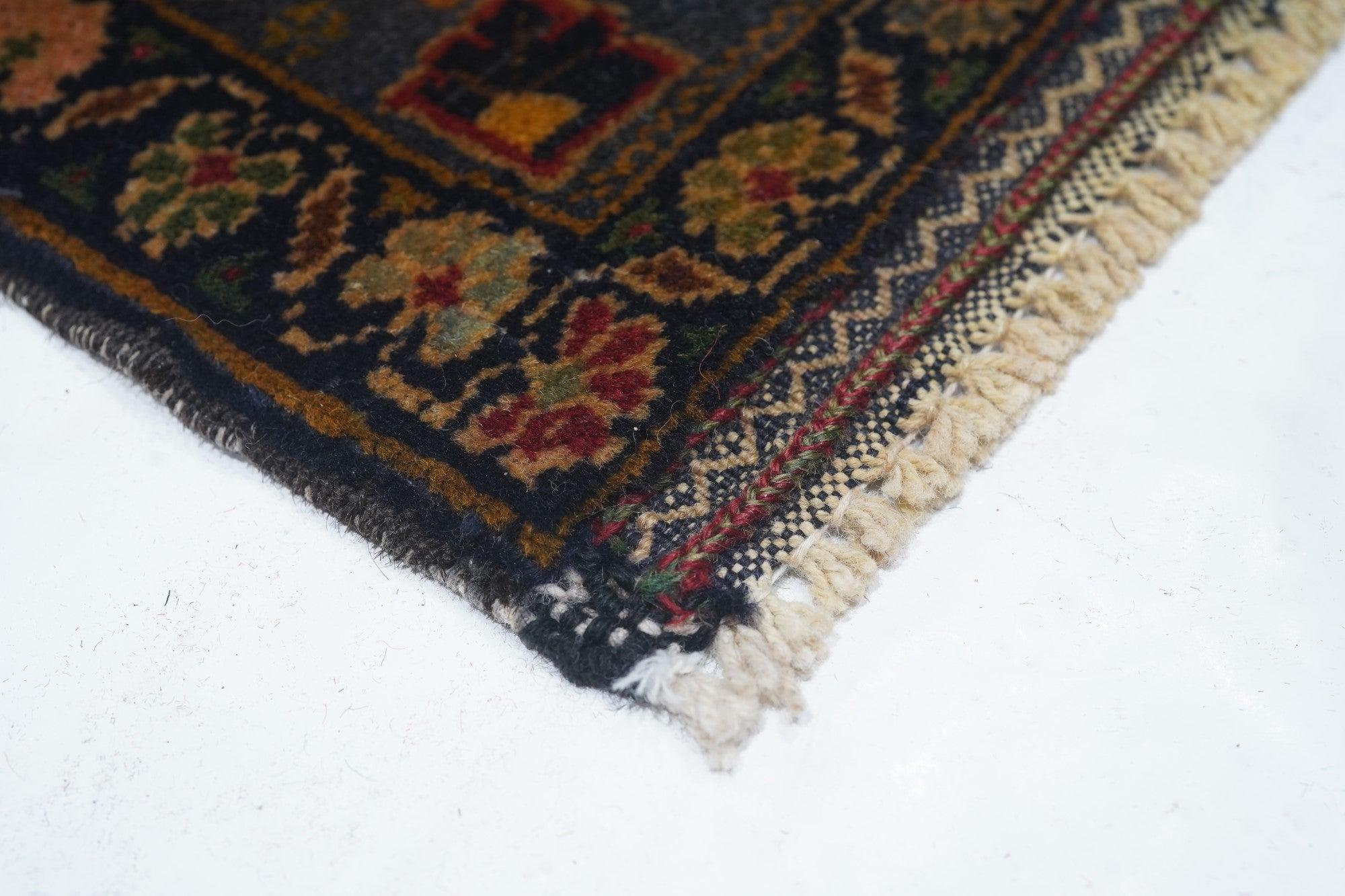 Vintage Afghan Balouch Rug 3'0