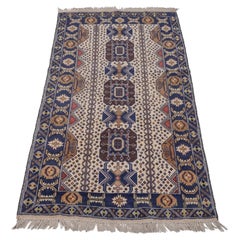 Vintage Afghan Baluch Handwoven Rug (Distressed Oriental Carpet Balouch)