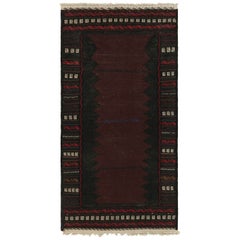 Afghanischer Baluch-Kelim-Läufer aus Afghan, Vintage, mit geometrischen Bordüren von Rug & Kilim