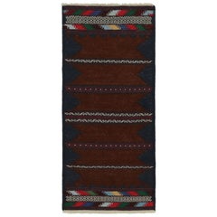 Vintage Afghan Baluch Kilim Läufer Teppich, mit geometrischen Mustern von Rug & Kilim