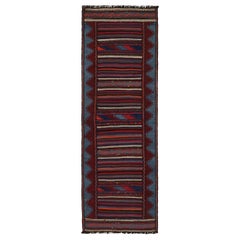 Vintage Afghan Baluch Kilim Läufer Teppich, mit geometrischen Mustern von Rug & Kilim