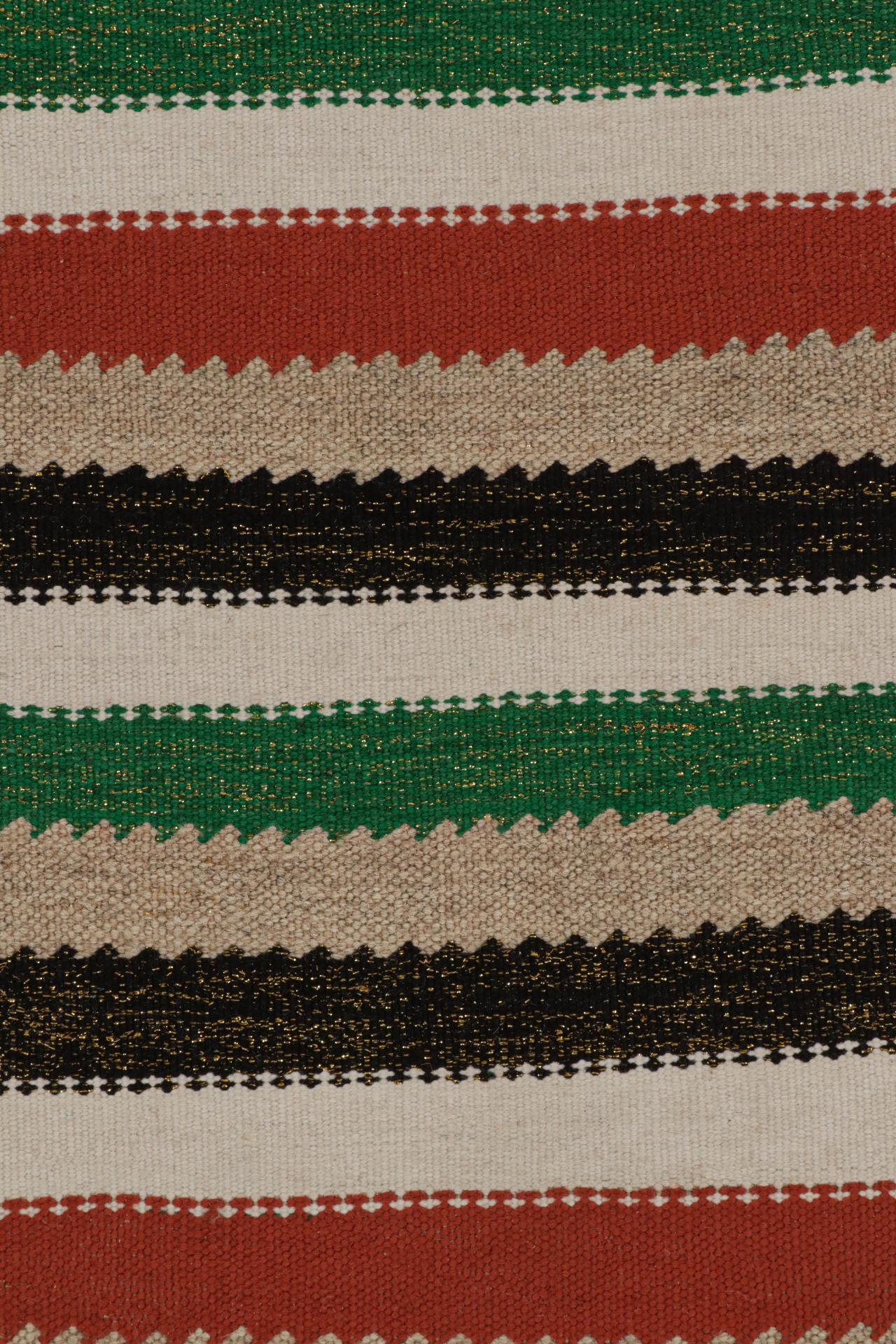 Vintage Afghan Baluch Kilim Streuteppich, mit geometrischen Streifen von Rug & Kilim im Zustand „Gut“ im Angebot in Long Island City, NY