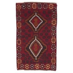 Afghanischer Baluch-Teppich im Stammesstil, Afghani-Nomad-Charm