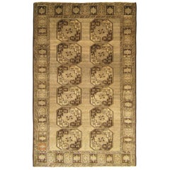 Vintage Afghan Decorative Oriental Carpet, in Small Size, with Geometric Design