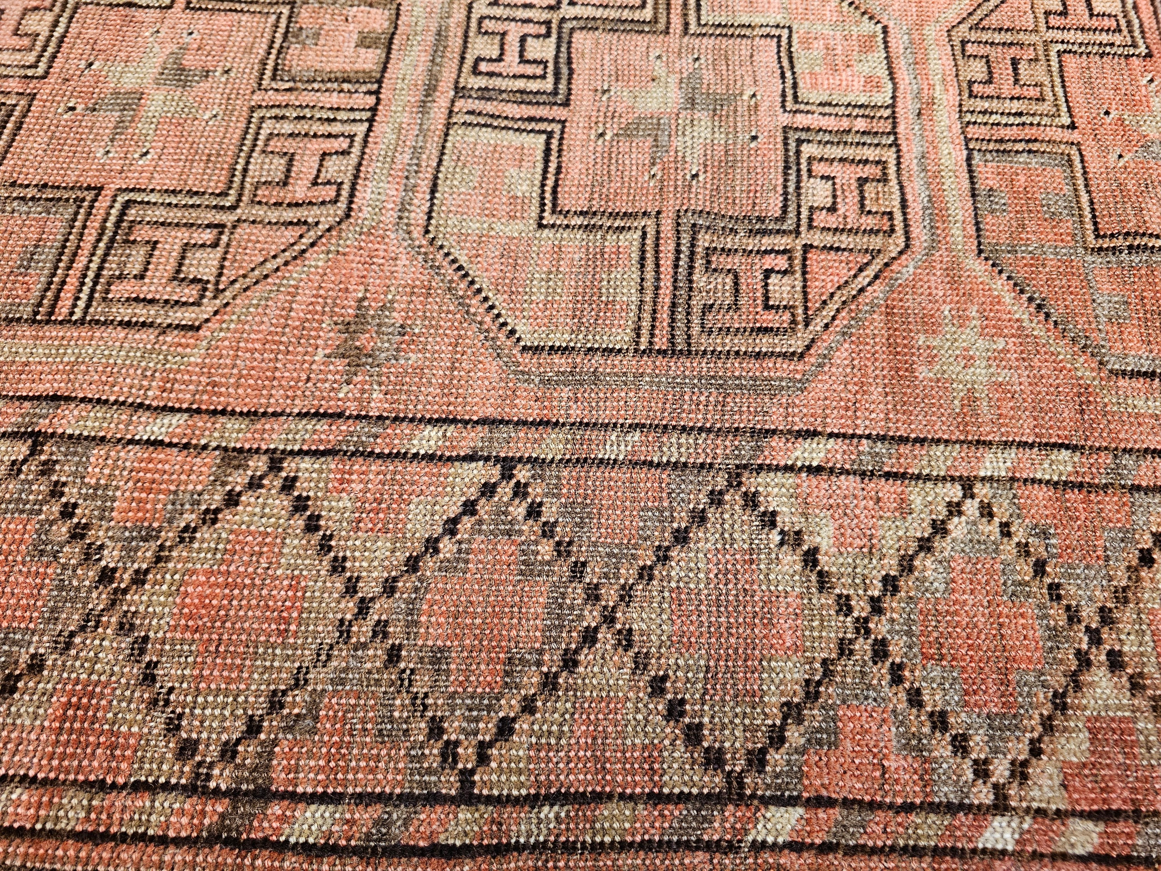 Turkmenischer Tekke Gallery-Teppich in Allover-Geometrischem Muster, Vintage im Angebot 5