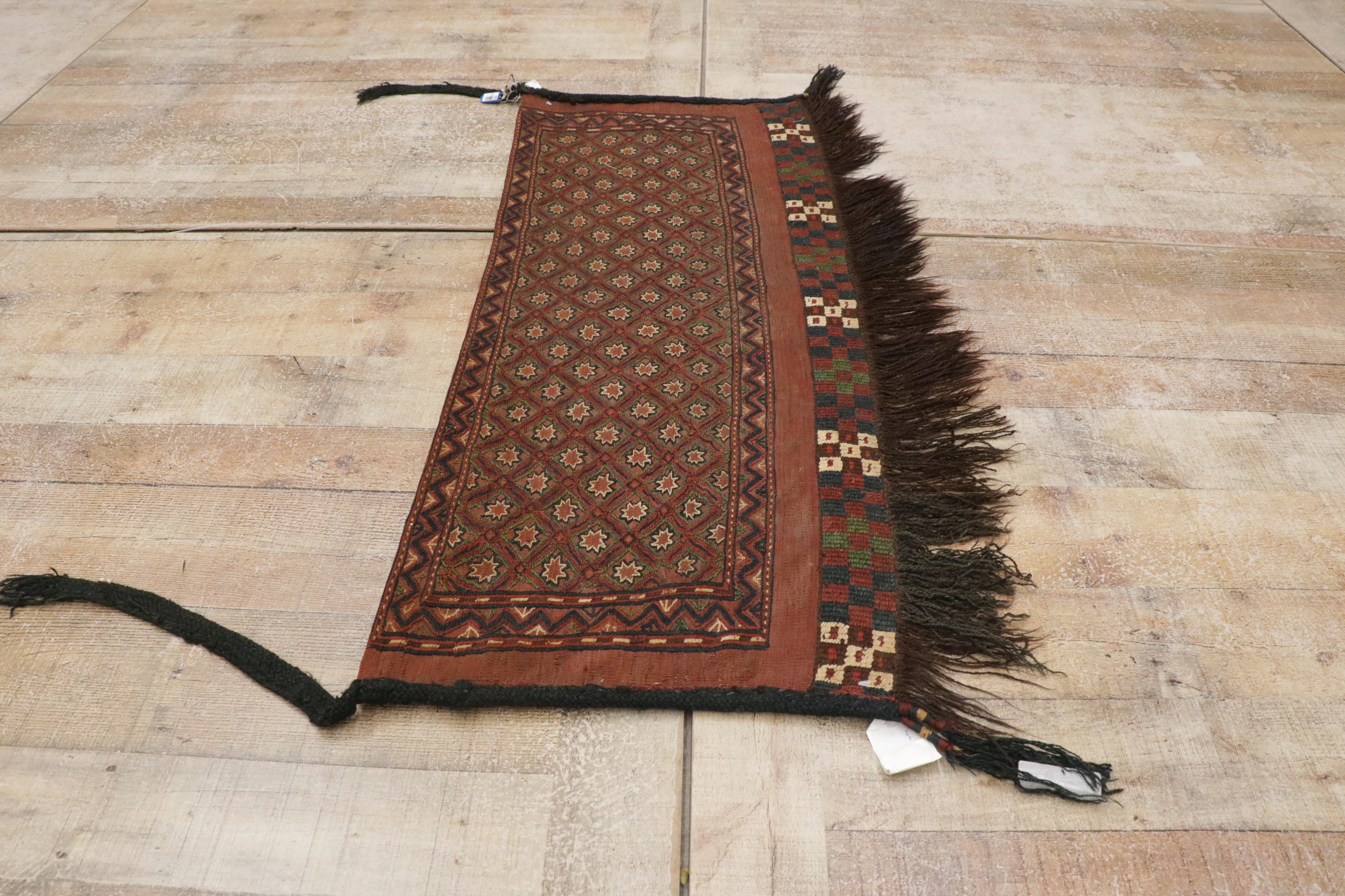 Vintage Afghan Ersari Turkmen Torba Wall Hanging, arazzo in stile tribale nomade in vendita 8