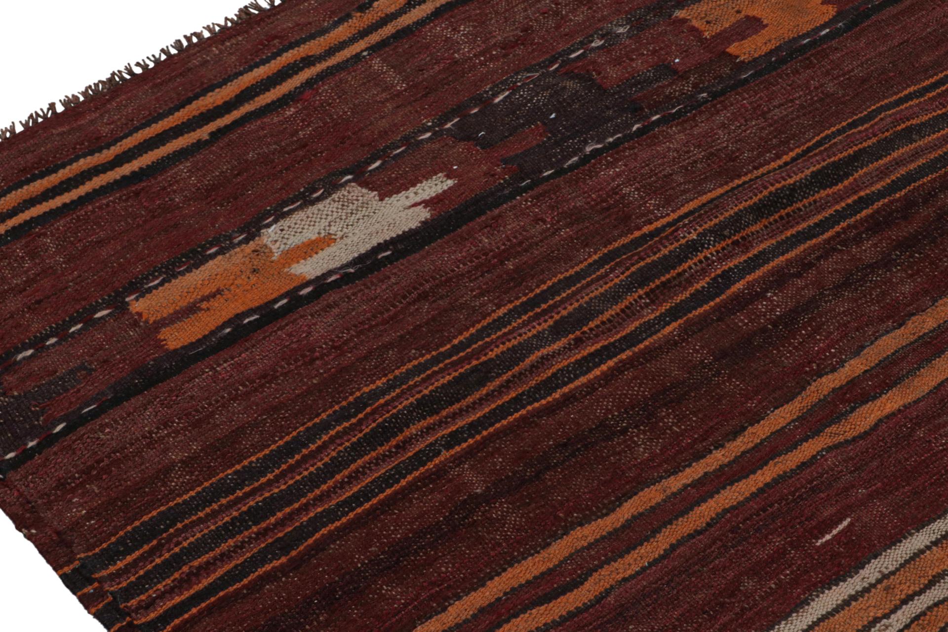 Vintage Afghan Ghalmouri Kilim in Rot mit geometrischen Mustern, von Rug & Kilim (Handgewebt) im Angebot