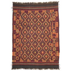 Tappeto afghano vintage Ghalmouri Maimana Kilim con stile tribale nomade
