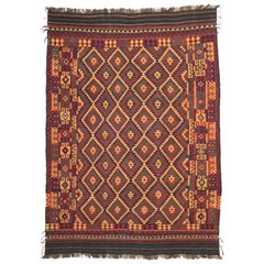 Tapis Kilim afghan vintage Maimana de Ghalmouri de style tribal nomade