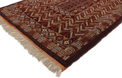 Vintage Afghan Karabin Enssi Prayer Rug, Turkoman Tent Door Wall Hanging