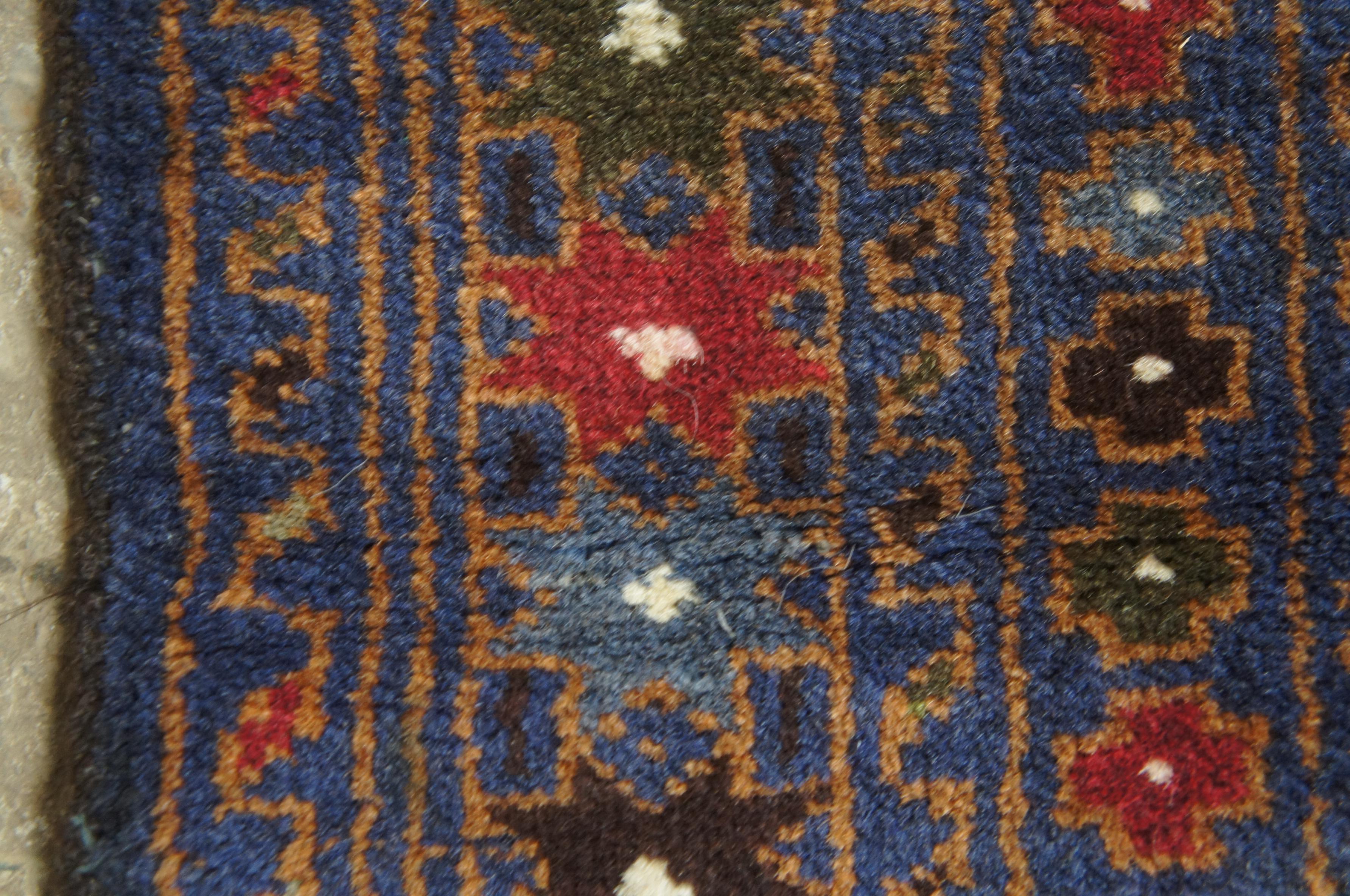Afghanischer Kazak-Wollteppich, Nomaden-Teppich, geometrisch, 8 Punkte, Sterne im Angebot 5