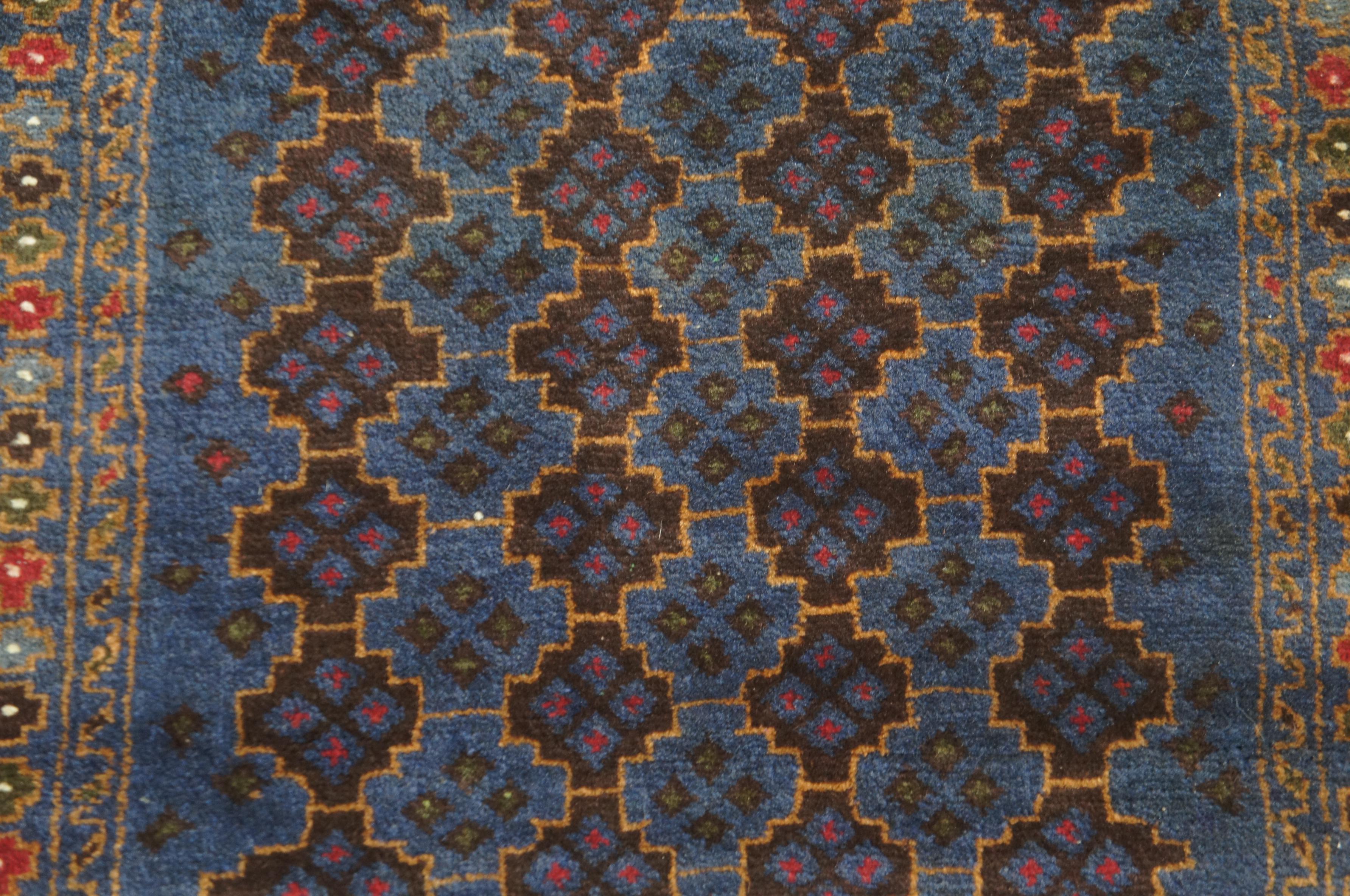 Afghanischer Kazak-Wollteppich, Nomaden-Teppich, geometrisch, 8 Punkte, Sterne (Wolle) im Angebot