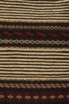 Vintage Afghan Kilim in Beige, with Geometric Pattern from Rug & Kilim
