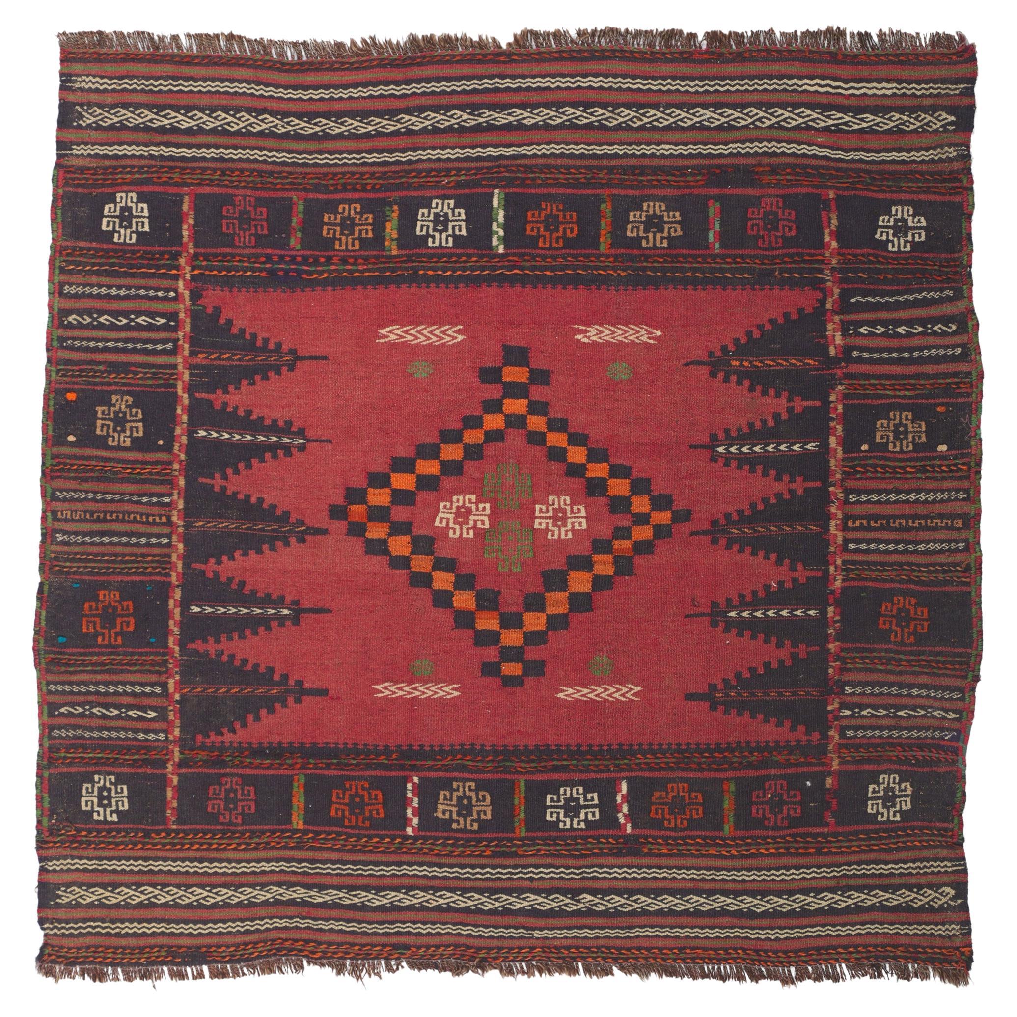 Vintage Afghan Kilim Rug For Sale