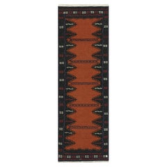 Vintage Afghan Kilim Rug in Brown with Geometric Pattern from Rug & Kilim