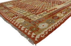 Vintage Afghan Kilim Rug, Southwest Desert Meets Contemporary Santa Fe