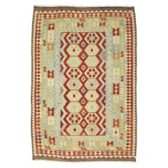 Afghanischer Kilim-Teppich, Südwestliche Wüste trifft auf Contemporary Santa Fe