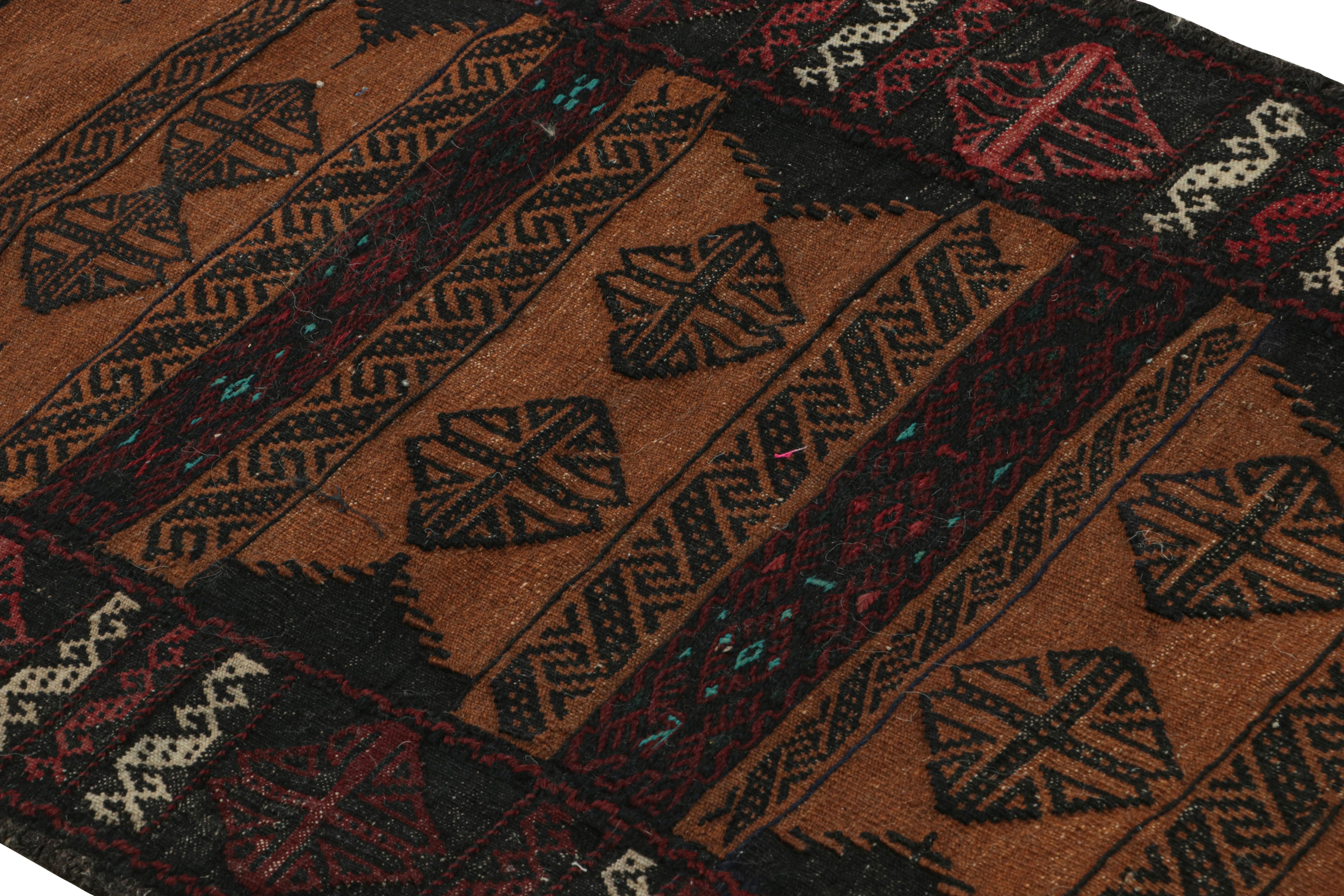 Afghanischer Vintage-Kelim-Teppich aus afghanischem Vintage mit polychromen Streifen, von Rug & Kilim im Zustand „Gut“ im Angebot in Long Island City, NY