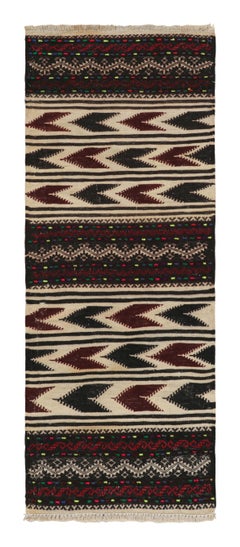 Afghanischer Vintage-Kelim-Teppich aus afghanischem Vintage mit polychromen Streifen, von Rug & Kilim