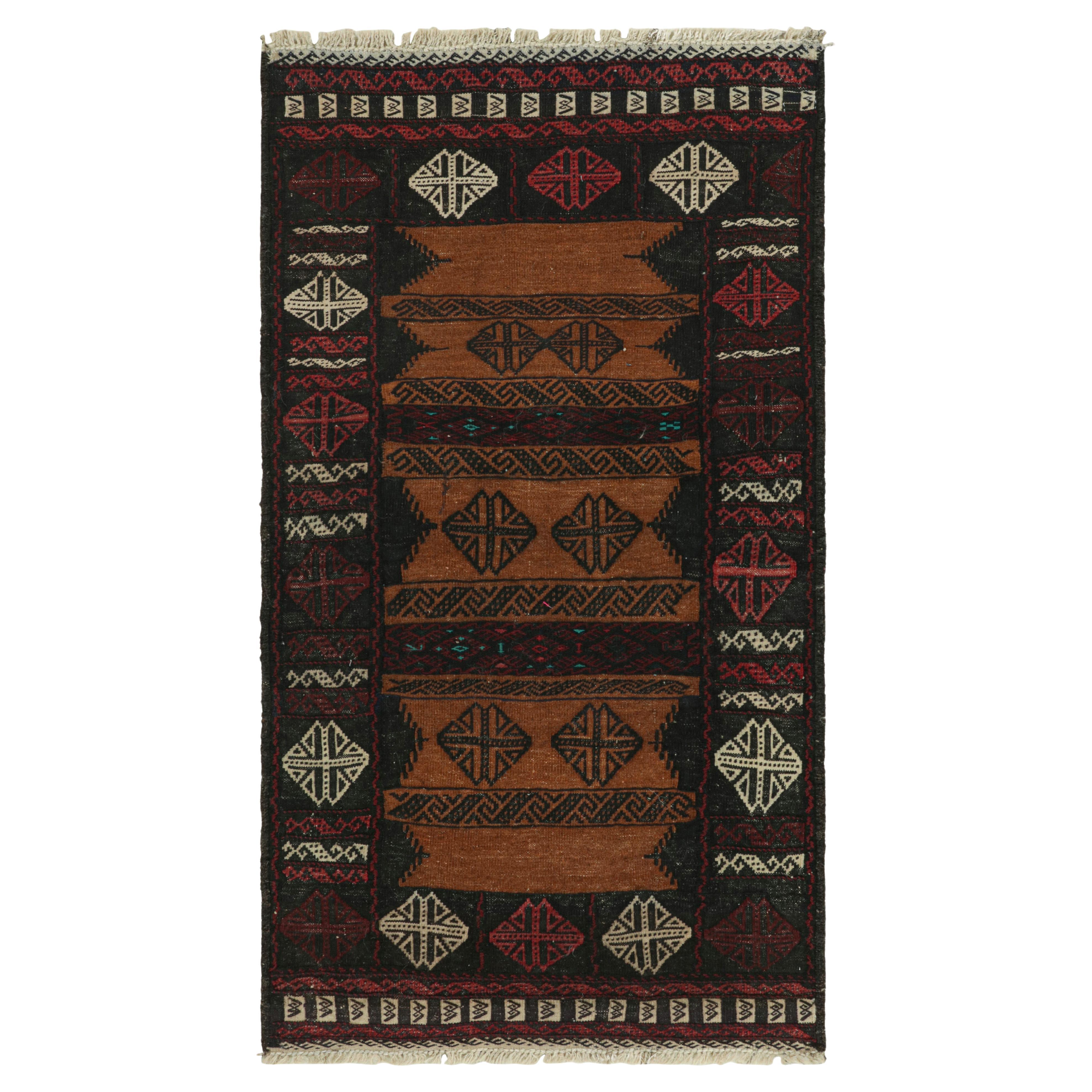 Afghanischer Vintage-Kelim-Teppich aus afghanischem Vintage mit polychromen Streifen, von Rug & Kilim im Angebot